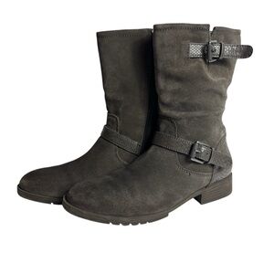 Naturalizer Women's Suede Ankle Boots - Gray